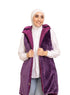 Purple L - Cut Double Face Jacket - Khotwh